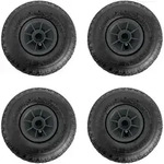 Baumarktplus 4x Sackkarrenrad Luftrad 260x85 mm 3.00-4 75 mm zentrierte Nabe &Oslash;...