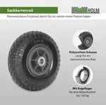 Baumarktplus Sackkarrenrad PU-Rad 260x85 mm 3.00-4 60 mm versetze Nabe &Oslash; 20 mm...