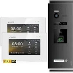 HD Video T&uuml;rsprechanlage mit Fingerprint und RFID f&uuml;r 1 Familienhaus, 2x...