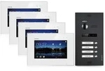 Balter Home Video T&uuml;rsprechanlage f&uuml;r 4 Familienhaus, 4x Monitore, Balter EVO