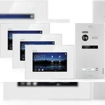 Video T&uuml;rsprechanlage mit Smartphone App f&uuml;r 1 Familienhaus, 3x Monitore,...
