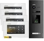 HD Video T&uuml;rsprechanlage mit Fingerprint und RFID f&uuml;r 1 Familienhaus, 4x...