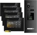 HD Video T&uuml;rsprechanlage mit Fingerprint und RFID f&uuml;r 1 Familienhaus, 4x...