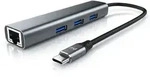 Primewire - USB C HUB mit RJ45 Ethernet - 10/100/1000 Mbit/s - Gigabit Ethernet, LAN