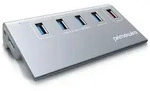 Primewire - USB HUB 3.2 Gen1, USB Adapter, USB Verteiler, 5-Port, kompatibel mit