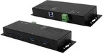 EXSYS EX-1184HMVS-2 4-Port Metall USB 3.2 Gen1 inkl. verschraubbares Kabel Surge