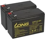 2x Kung Long WP7,2-12A F2 AGM-Akkus 12V 7,2Ah &ndash; passend f&uuml;r ZINTO D 800
