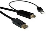 ROLINE HDMI-Kabel UltraHDTV - DisplayPort, ST/ST, schwarz, 3 m