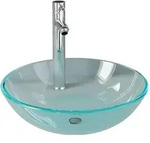 vidaXL Waschbecken mit Wasserhahn und Ablaufgarnitur aus geh&auml;rtetem