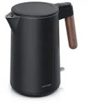 Arendo Wasserkocher 1,5 L, 2200 W, Edelstahl doppelwandig, Cool-Touch,...