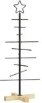 vidaXL Metall Weihnachtsbaum Schwarz 90 cm Pulverbeschichteter Stahl