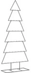 vidaXL Metall-Weihnachtsbaum f&uuml;r Dekorationen Schwarz 180 cm 4018952