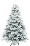 vidaXL K&uuml;nstlicher Scharnier-Weihnachtsbaum schneebedeckt Wei&szlig; 180 cm
