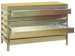 SimonRack Werkbank f&uuml;r Werkstatt mit Schubladen, 910x610 mm, 6 Schubladen,