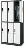 Jan Nowak Umkleideschrank Spind IGOR 6 Abteile, Etikettenhalter | Umkleidespind