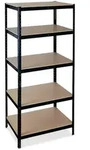 Relaxdays Schwerlastregal, HBT: 200x90x60 cm, Traglast: 1325 kg, 5 Ebenen, zum