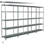 SCHULTE Regalwelt Steck-Grund-/ u 3 Anbauregale, 20 B&ouml;den, 2000x4000x500, verz.