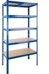 tectake Lagerregal 5 Ebenen 180,5 x 90,5 x 40,5 cm Blau