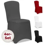 DETEX&reg; 4er Set Stretch Hussen Grau &Uuml;berwurf R&uuml;ckenlehne