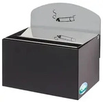 PROREGAL Robuster Wandascher mit Schild | 0,8 Liter, HxBxT 20x20x12,5cm |...
