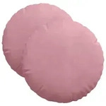 vidaXL Sitzkissen 2 St&uuml;ck Rosa &Oslash; 40 x 13 cm Samt