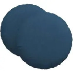 vidaXL Sitzkissen 2 stk. Stoff Blau &Oslash;60 x 21 cm