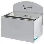 PROREGAL Robuster Wandascher mit Schild | 0,8 Liter, HxBxT 20x20x12,5cm |...