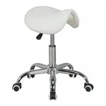 Sattelhocker `Bevano`, h&ouml;henverstellbar, 100 kg Belastbarkeit. Wei&szlig;, 60x60x60...