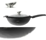 PLATINUM WOK Pfanne 32cm Induktion Aluguss mit Deckel Antihaft Bratpfanne