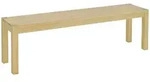 HOMCOM - Sitzbank - 150L x 33B x 45H cm - natur