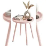 CLP Beistelltisch Busan &Oslash; 40 Kunststoff HBT: 45x40x40 cm rosa