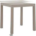 CLP Gartentisch Kato Kunststoff HBT: 75x73x73 cm taupe