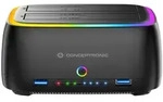 Conceptronic DONN36B Dual-Bay RGB Festplatten-Dockingstation f&uuml;r 2,5"/3,5" HDD/SSD,