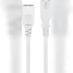Goobay 97200 Verl&auml;ngerungskabel C7/C8, 2 m, Wei&szlig;, Wei&szlig; - Ger&auml;testecker C8 >