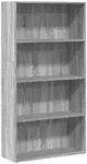 vidaXL B&uuml;cherregal Grau Sonoma 80x30x152 cm Holzwerkstoff