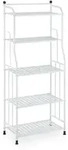 Relaxdays Standregal, Stahl, HxBxT: 133 x 56 x 28 cm, Regal K&uuml;che & Bad, 5