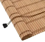 vidaXL Rollo mit Vorh&auml;ngen Natur 150 x 220 cm Bambus