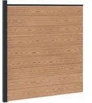 vidaXL zaunset 175 x 186 cm WPC und Aluminium Braun