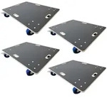 PROREGAL Mega Deal 4x Profi Transportroller HERCULES 80x60cm Traglast 800kg 4