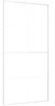 vidaXL Schiebet&uuml;r ESG Glas und Aluminium 102,5x205 cm Wei&szlig;