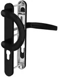 MS Beschl&auml;ge Schmalrahmengarnitur 8-72mm Schwarz T&uuml;rdr&uuml;cker B&uuml;gelgriff/Dr&uuml;cker