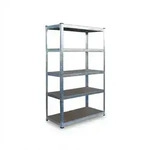 Relaxdays Schwerlastregal, 5 Ebenen, HBT: 200 x 100 x 60 cm, bis 875 kg, Keller &