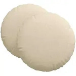 vidaXL Sitzkissen 2 stk. Stoff Creme &Oslash;60 x 21 cm