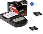 XCell Kraftmax BC-4000 Pro Akku & USB Ladeger&auml;t + 8x LSD Plus Micro AAA 930mAh...
