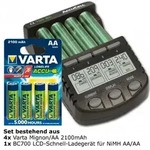 Technoline Schnellladeger&auml;t BC-700 ALPHA700 inkl. Akkus mit 2100mAh