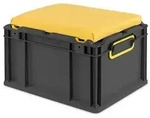 PROREGAL Eurobox NextGen Seat Box Gelb, HxBxT 26,5x30x40cm, 20 Liter, Griffe