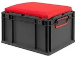 PROREGAL Eurobox NextGen Seat Box Rot, HxBxT 26,5x30x40cm, 20 Liter, Griffe