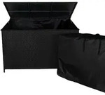 Rattan Kissenbox - Schwarz