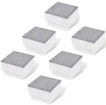 vidaXL LED Bodeneinbaustrahler Au&szlig;en 6 Stk. 100x100x68 mm