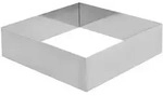 Schneider - Tortenring "Quadrat", Edelstahl, 180 x 180 x 50 mm